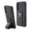 Guess Galaxy S24 Plus Orjinal Lisanslı 4G Desenli Üçgen Logolu Standlı Deri Kılıf