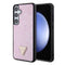 Guess Galaxy S24 Plus Orjinal Lisanslı Taşlı Arka Yüzey Üçgen Logolu Kılıf