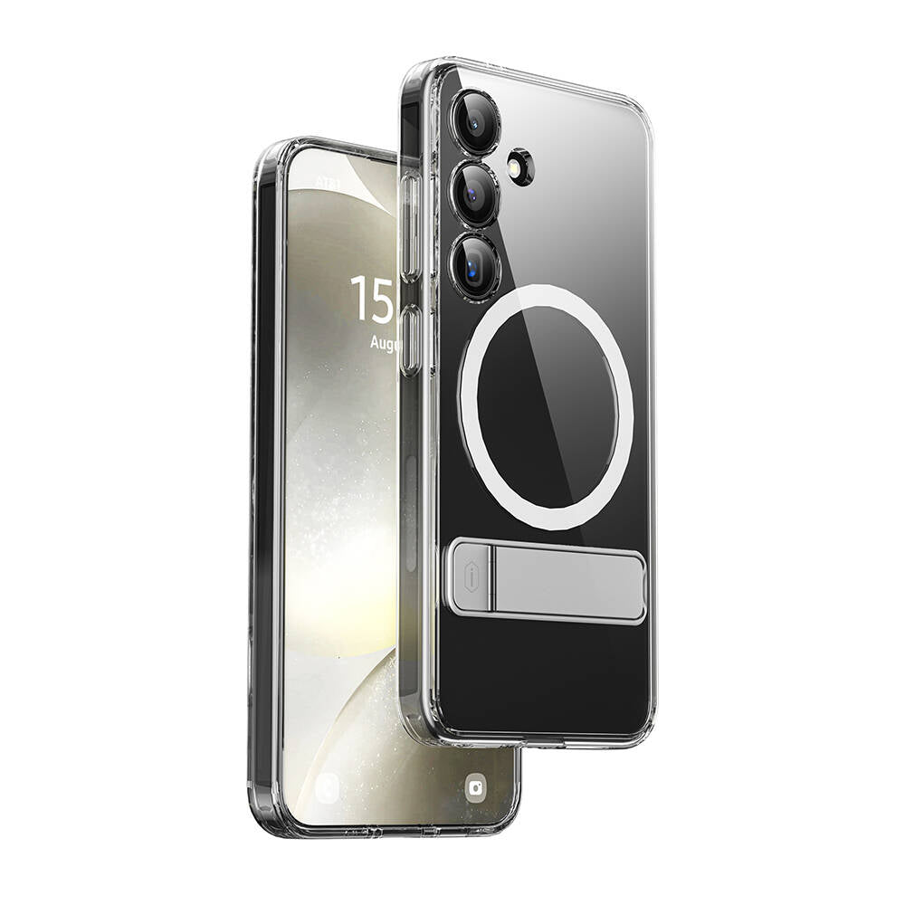Wiwu KCC-025 Aurora Serisi Galaxy S24 Plus M-safe Şarj Özellikli Kamera Korumalı Standlı Kılıf