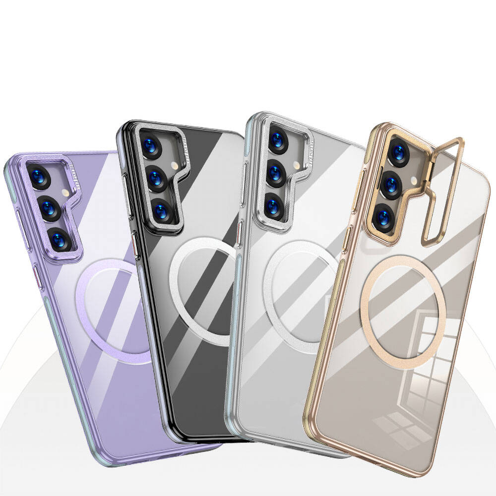 Wlons Standlı Efsane Galaxy S24 Plus M-safe Şarj Özellikli Kılıf