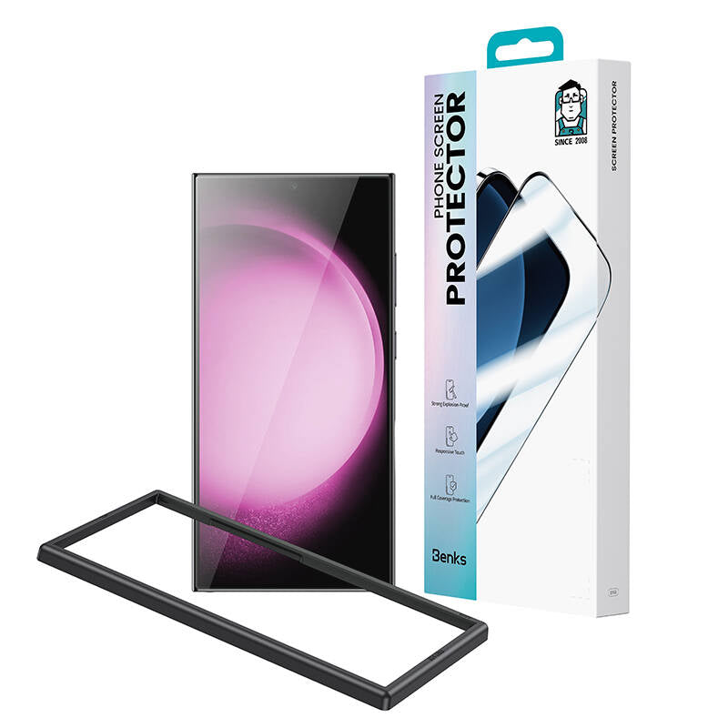 Benks Ultra Shield Galaxy S24 Ultra 0.3mm Ekran Koruyucu + Kolay Uygulama Aparatlı