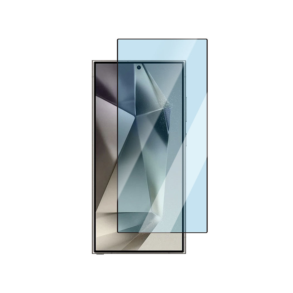 CaseWorld Applicator Serisi Galaxy S24 Ultra 2.5D Eyesafe Mavi Işık Teknolojili 0.25mm Temperli Cam Ekran Koruyucu+ Uygulama Aparatı