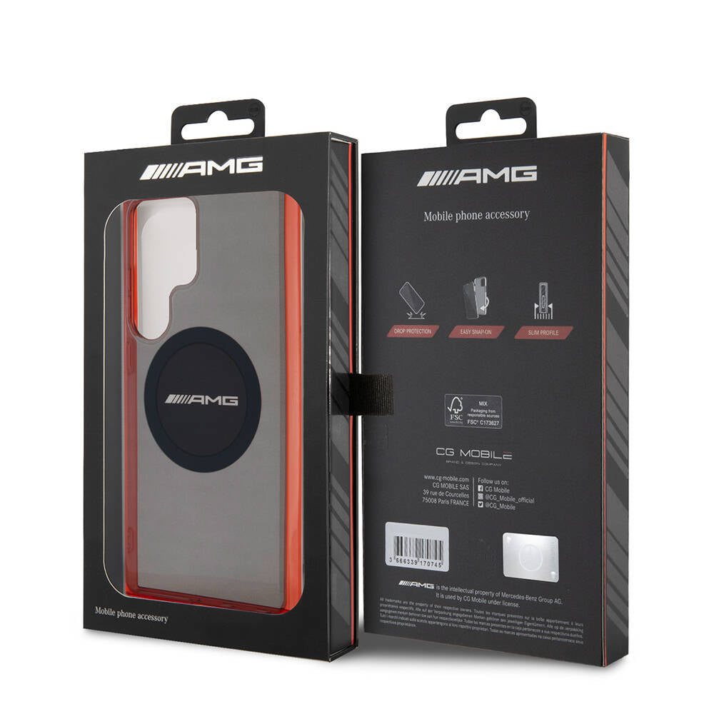 AMG Galaxy S24 Ultra Orjinal Lisanslı M-safe Şarj Özellikli Transparan Timeless Kılıf