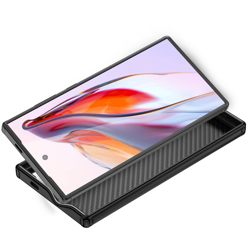 Wlons Radison Galaxy S24 Ultra Aramid Karbon Fiber M-safe Özellikli Telefon Kılıfı