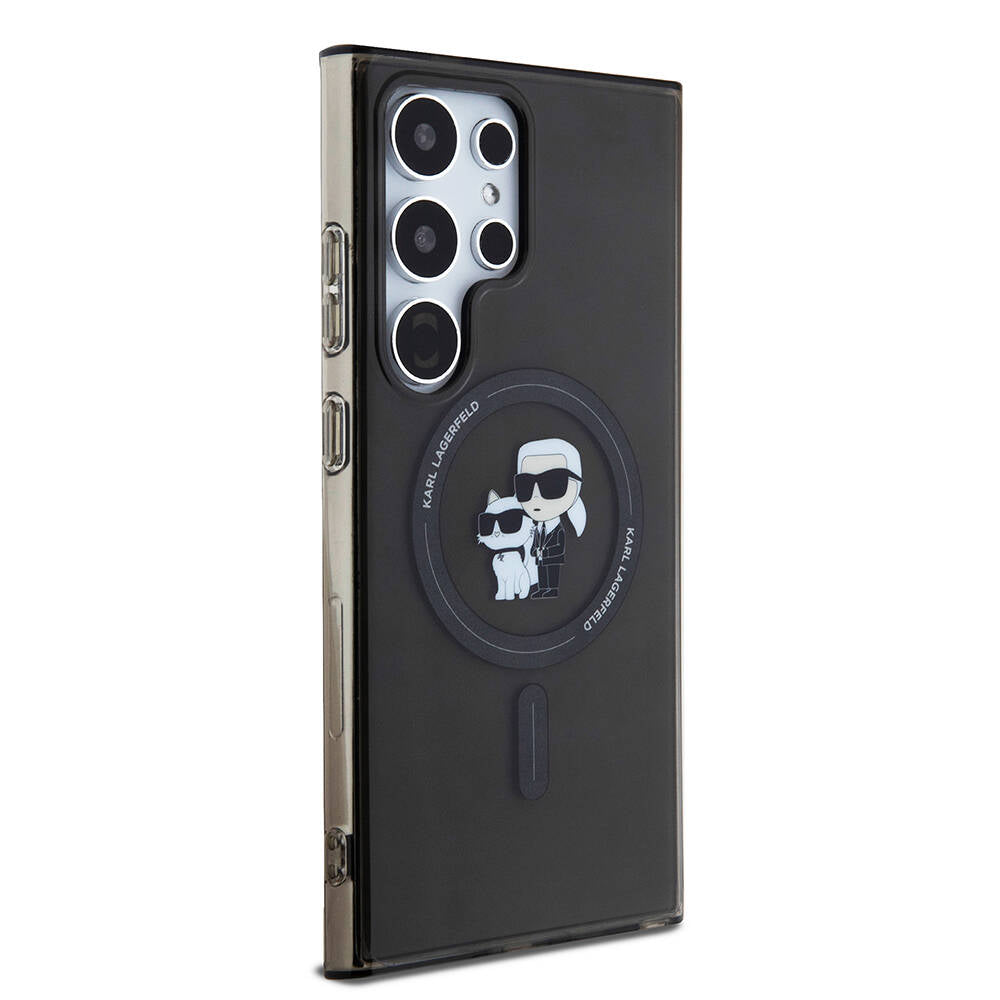 Karl Lagerfeld Galaxy S24 Ultra Orjinal Lisanslı Karl & Choupette IML Baskılı Magsafe Kılıf