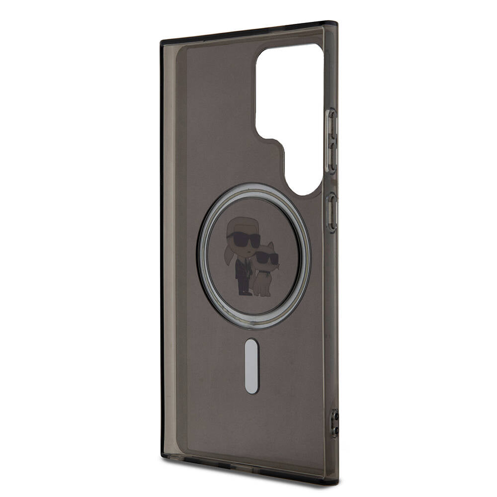 Karl Lagerfeld Galaxy S24 Ultra Orjinal Lisanslı Karl & Choupette IML Baskılı Magsafe Kılıf