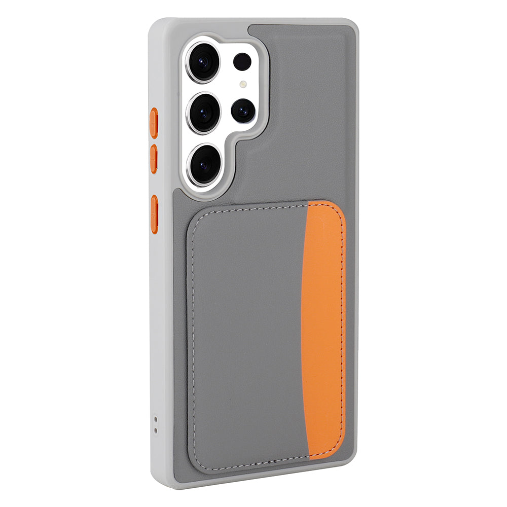 Cepax Galaxy S24 Ultra X-Kart Kartlıklı Silikon Telefon Kılıfı