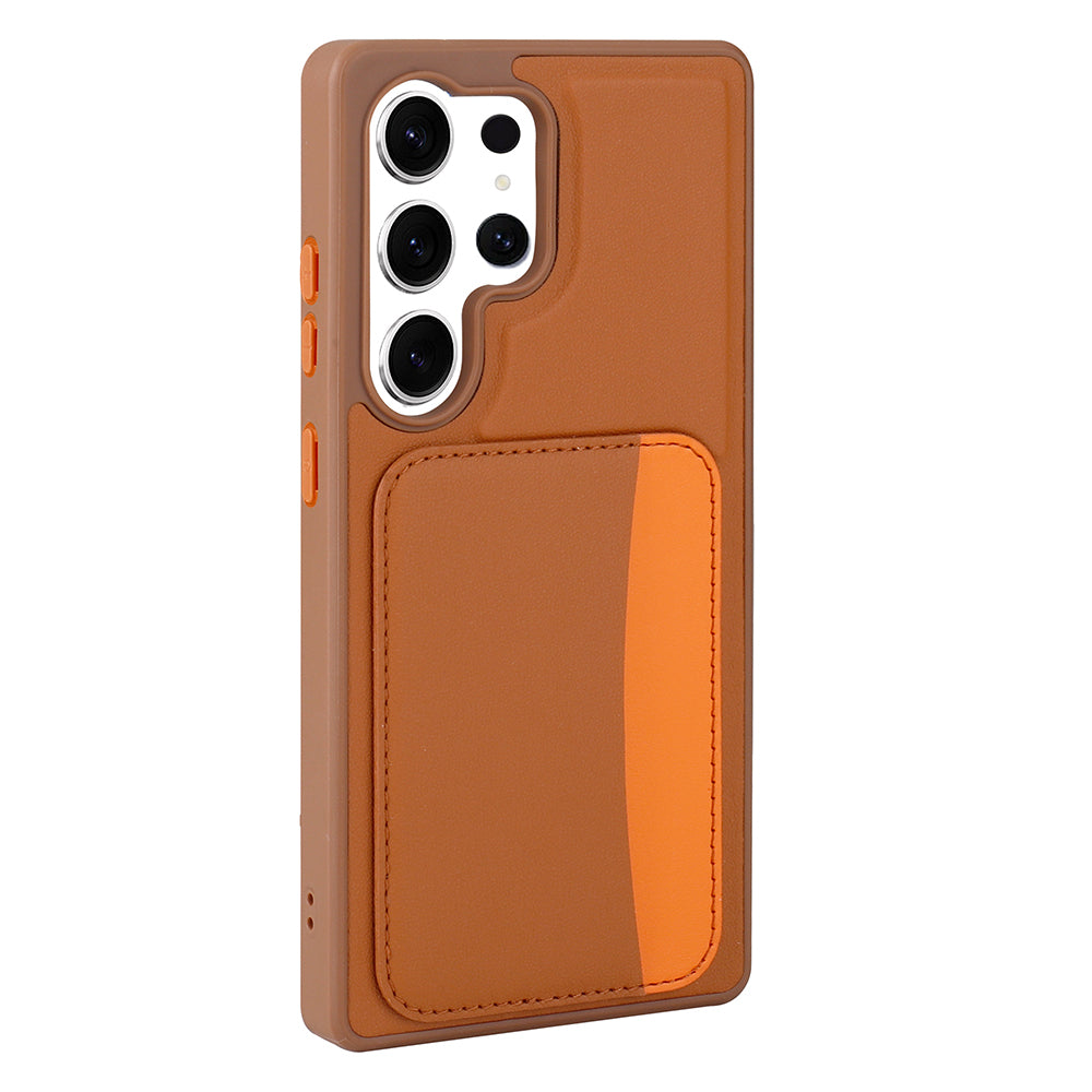 Cepax Galaxy S24 Ultra X-Kart Kartlıklı Silikon Telefon Kılıfı