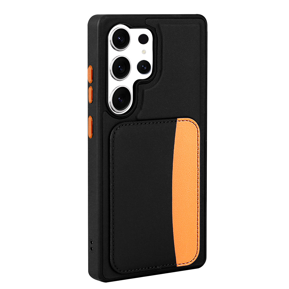 Cepax Galaxy S24 Ultra X-Kart Kartlıklı Silikon Telefon Kılıfı