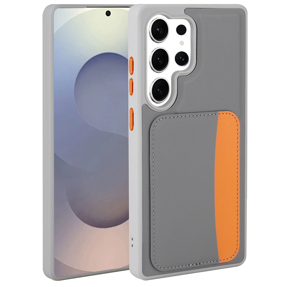 Cepax Galaxy S24 Ultra X-Kart Kartlıklı Silikon Telefon Kılıfı