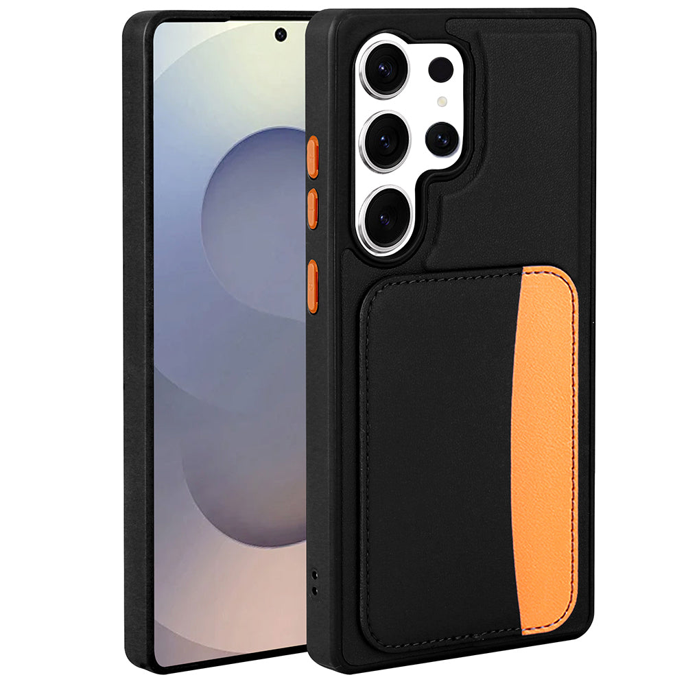 Cepax Galaxy S24 Ultra X-Kart Kartlıklı Silikon Telefon Kılıfı