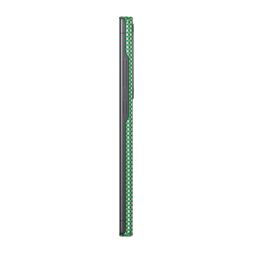 Pitaka Ultra-Slim Classic Serisi Galaxy S24 Ultra M-safe Şarj Özellikli 1500D Aramid Fiber Aomori Kılıf