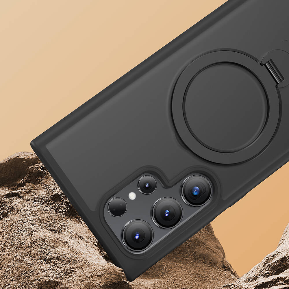 Benks Standlı Mist Protective Galaxy S24 Ultra M-safe Şarj Özellikli Telefon Kılıfı