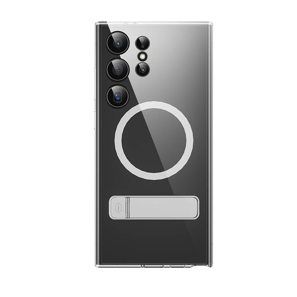 Wiwu KCC-025 Aurora Serisi Galaxy S24 Ultra M-safe Şarj Özellikli Kamera Korumalı Standlı Kılıf