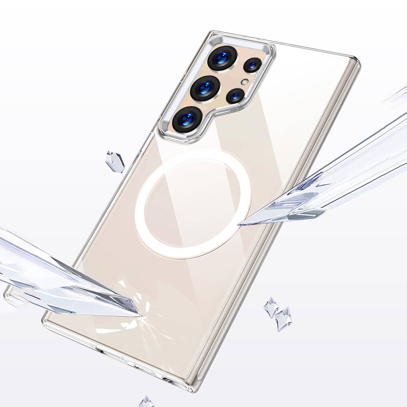 Wlons Galaxy S24 Ultra M-safe Şarj Özellikli Efsane Kılıf