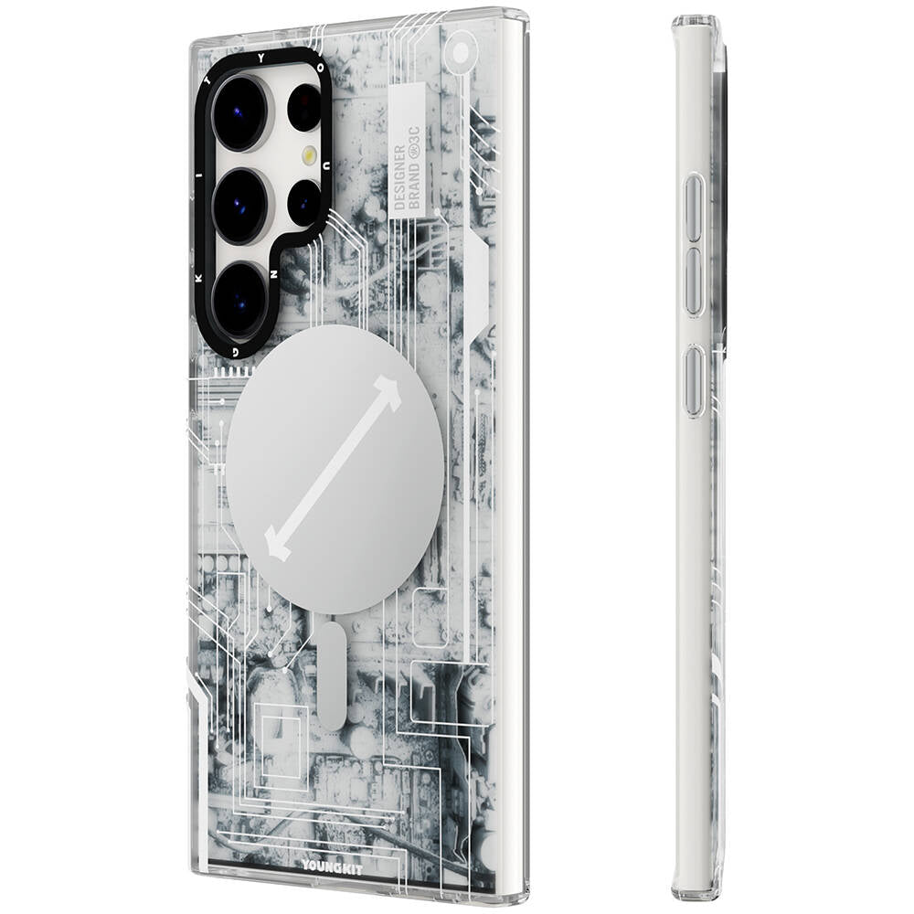 YoungKit Technology Serisi Galaxy S24 Ultra Kılıf Magsafe Şarj Özellikli Telefon Kılıfı - 1