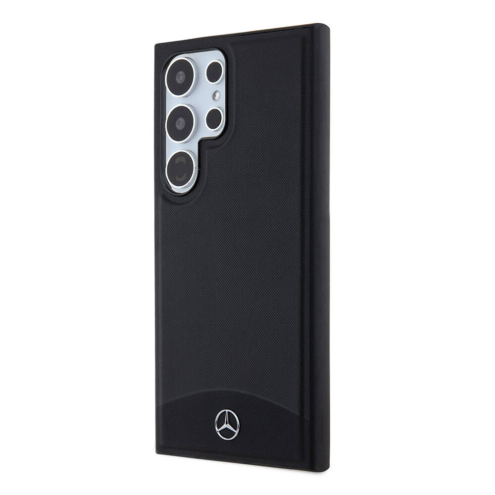 Mercedes Benz Galaxy S24 Ultra Orjinal Lisanslı M-safe Şarj Özellikli Deri Dokumalı Sade Kılıf