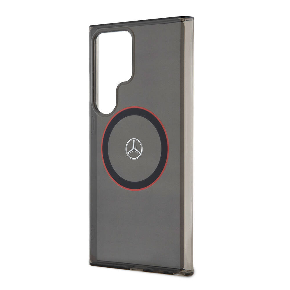 Mercedes Benz Galaxy S24 Ultra Orjinal Lisanslı IML Yıldız Logolu Red Ring Magsafe Kılıf