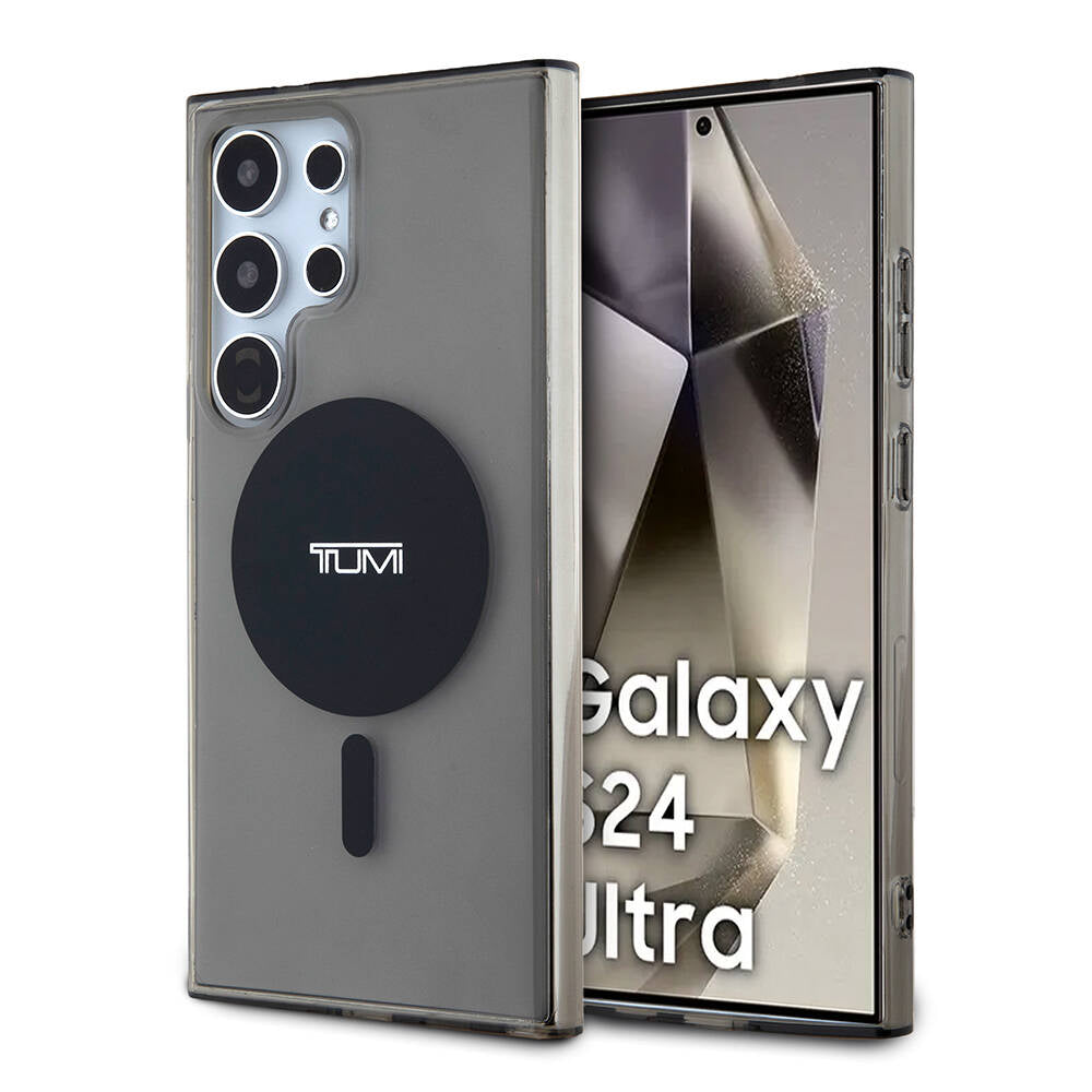 TUMI Galaxy S24 Ultra Orjinal Lisanslı M-safe Şarj Özellikli Airbag Köşeli Transparan Plain Kılıf