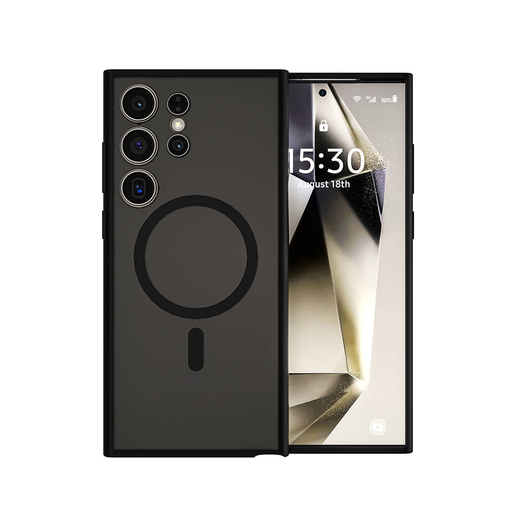 Wiwu FGG-024 Galaxy S24 Ultra M-safe Şarj Özellikli Lekelere Dayanıklı Kılıf