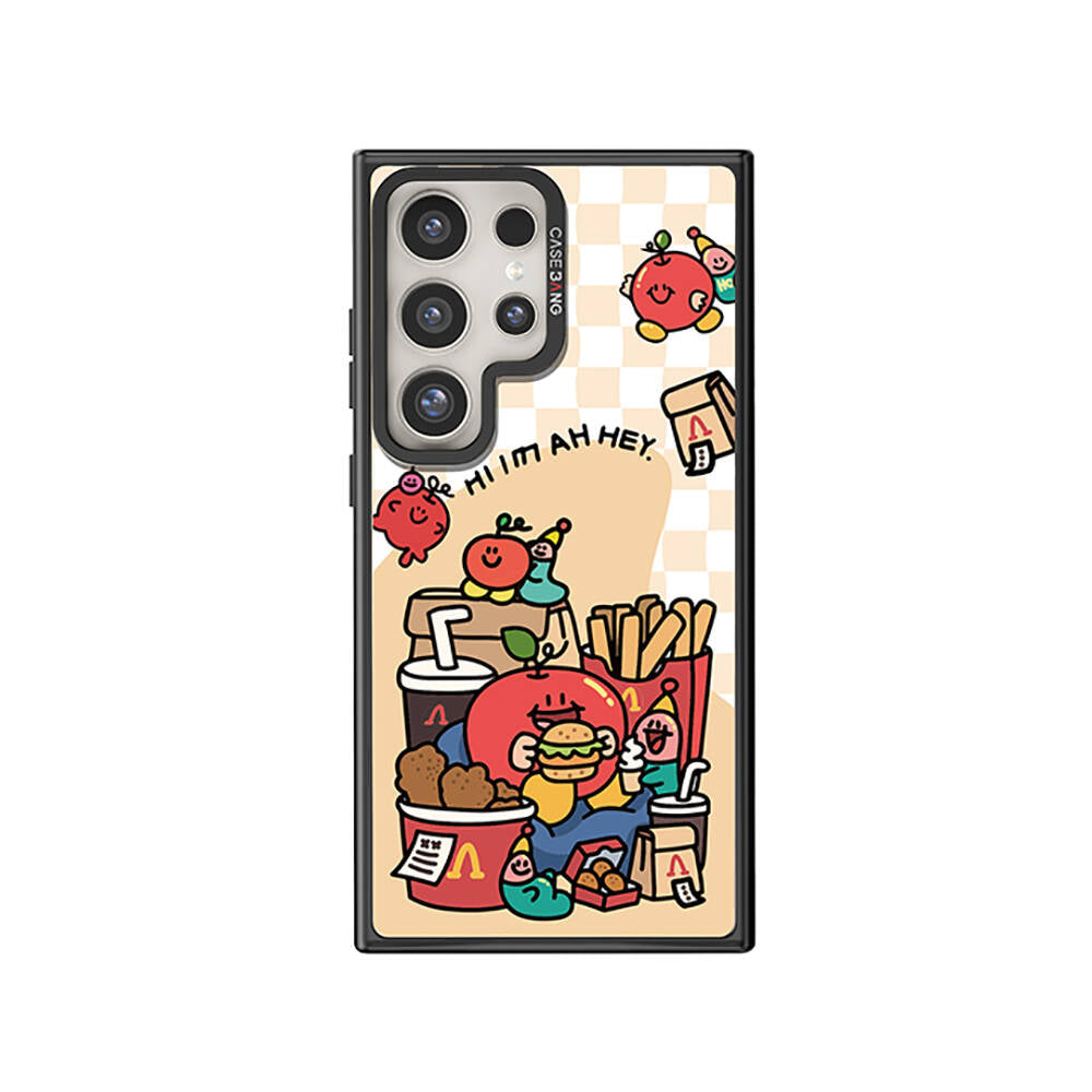 Casebang Ahhey Serisi Galaxy S24 Ultra M-safe Şarj Özellikli Arka Panel