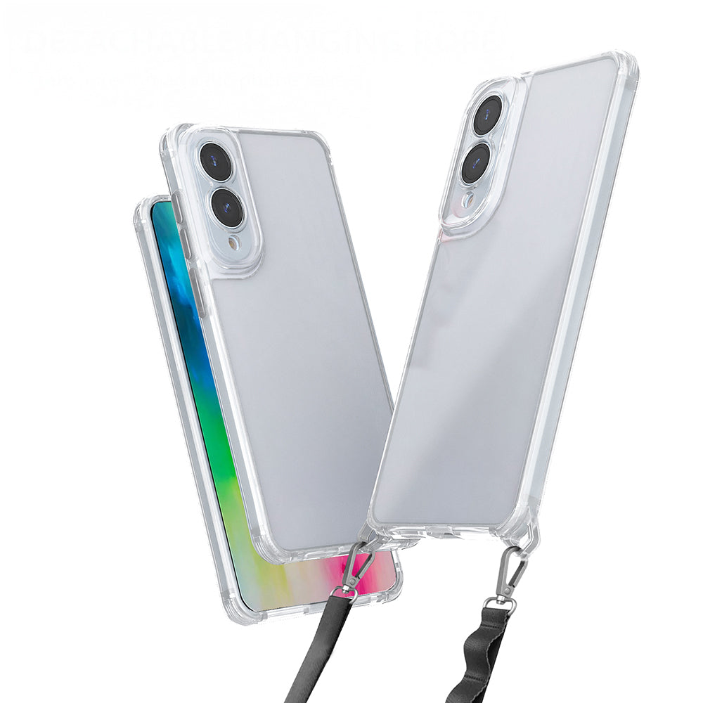 Cepax Galaxy S25 Edge Airbagli Takılabilir Askı Aparatlı Snap Silikon Kılıf