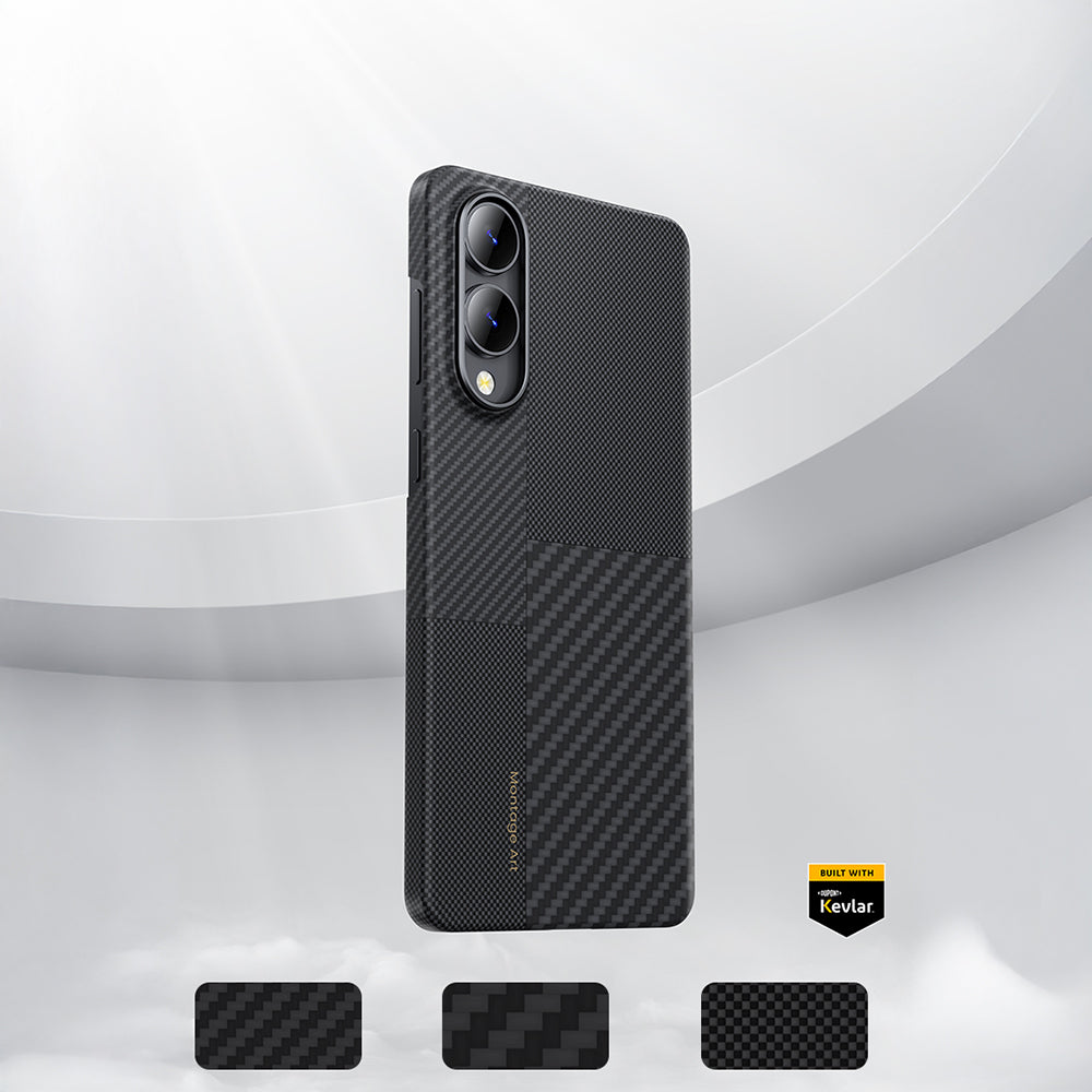 Benks Montage ArmorAir Kevlar Galaxy S25 Edge Magsafe Karbon Fiber Telefon Kılıfı