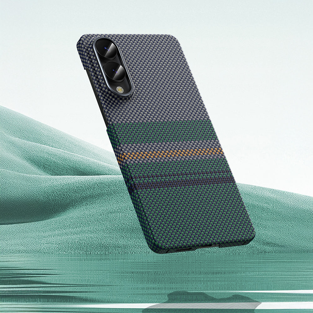 Benks Aurora ArmorAir Kevlar Galaxy S25 Edge Kılıf M-safe Karbon Fiber Tasarımlı Telefon Kılıfı