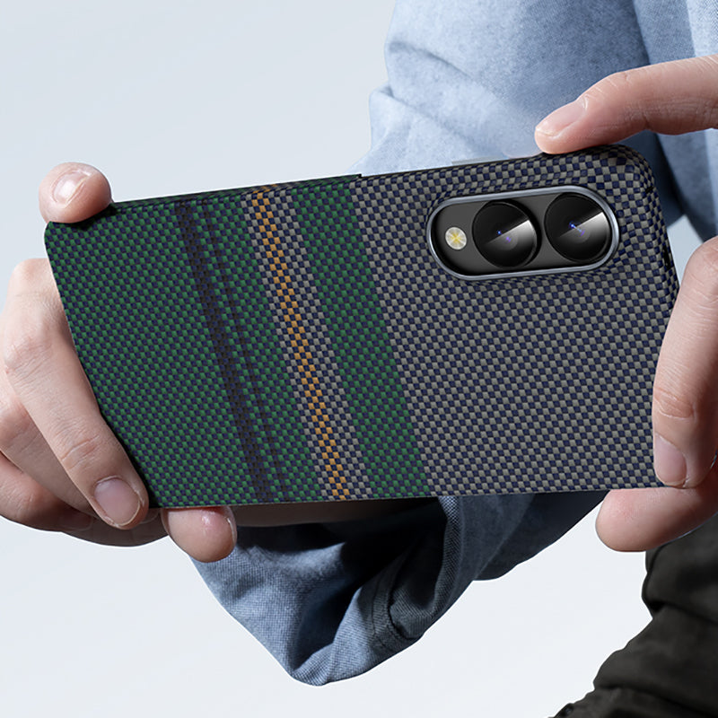 Benks Aurora ArmorAir Kevlar Galaxy S25 Edge Kılıf M-safe Karbon Fiber Tasarımlı Telefon Kılıfı