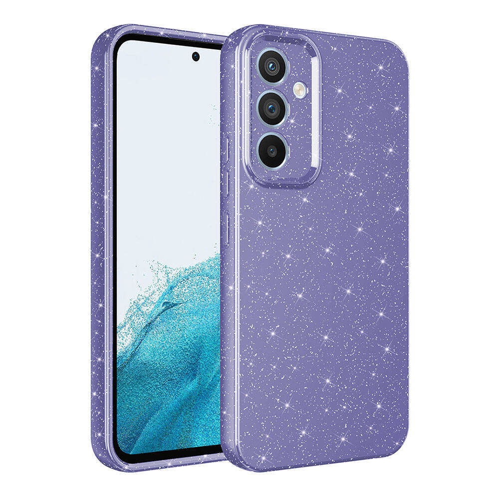Cepax Galaxy S25 FE Kamera Korumalı Simli Lüks Koton Kılıf