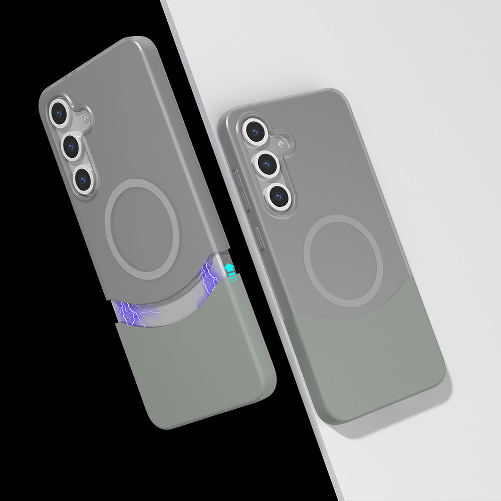 Cepax Galaxy S25 M-Safe Şarj Özellikli Mıknatıslı Duble Kılıf