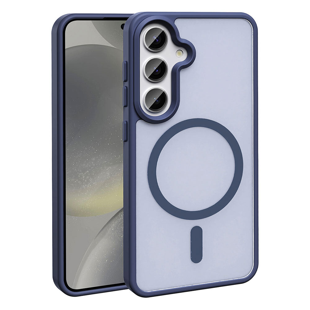 Cepax Galaxy S25 M-safe Şarj Özellikli Mat Arka Yüzey Sio Kılıf