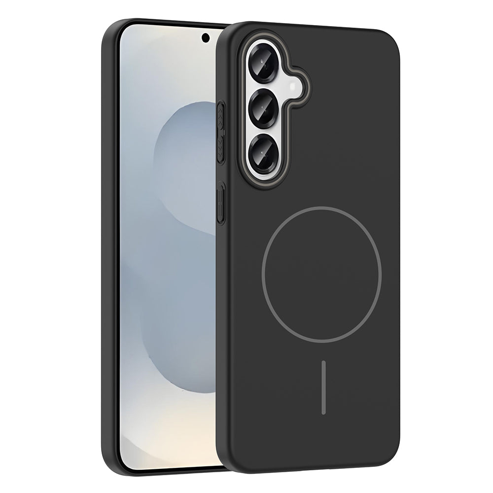 Cepax Galaxy S25 M-safe Şarj Özellikli Ruby Sert Kılıf