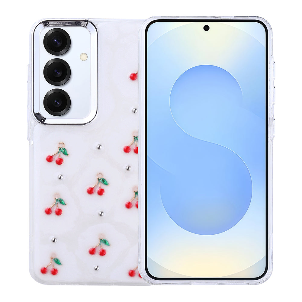 Cepax Galaxy S25 Plus Airbag Tasarımlı Simli Şeffaf Kutup Kılıf