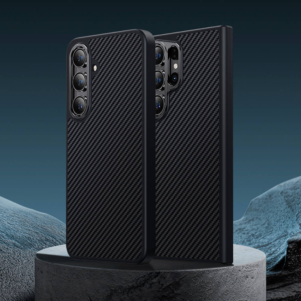 Benks Hybrid ArmorPro 600D Galaxy S25 Plus Karbon Fiber M-safe Kevlar Telefon Kılıfı