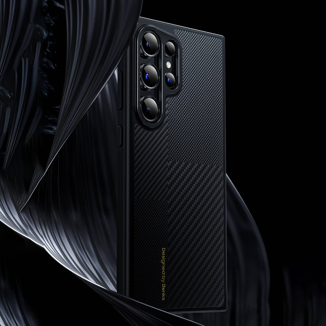 Benks Montage Hybrid ArmorPro Galaxy S25 Plus M-safe Karbon Fiber Kevlar Telefon Kılıfı