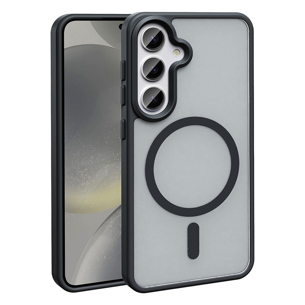 Cepax Galaxy S25 Plus M-safe Şarj Özellikli Mat Arka Yüzey Sio Kılıf