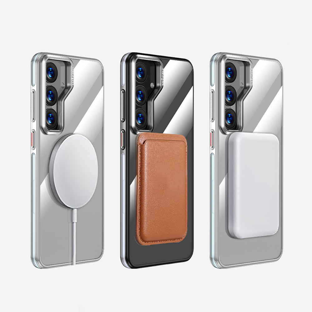 Wlons Galaxy S25 Plus M-safe Şarj Özellikli Standlı Efsane Telefon Kılıfı