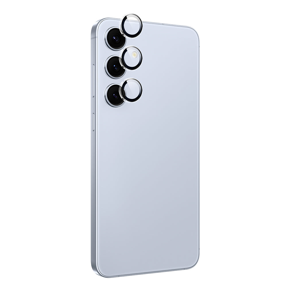 Wiwu LG-010 Galaxy S25 Plus Lens Guard Oleofobik Anti Reflective Kamera Lens Koruyucu + Kolay Uygulama Aparatlı