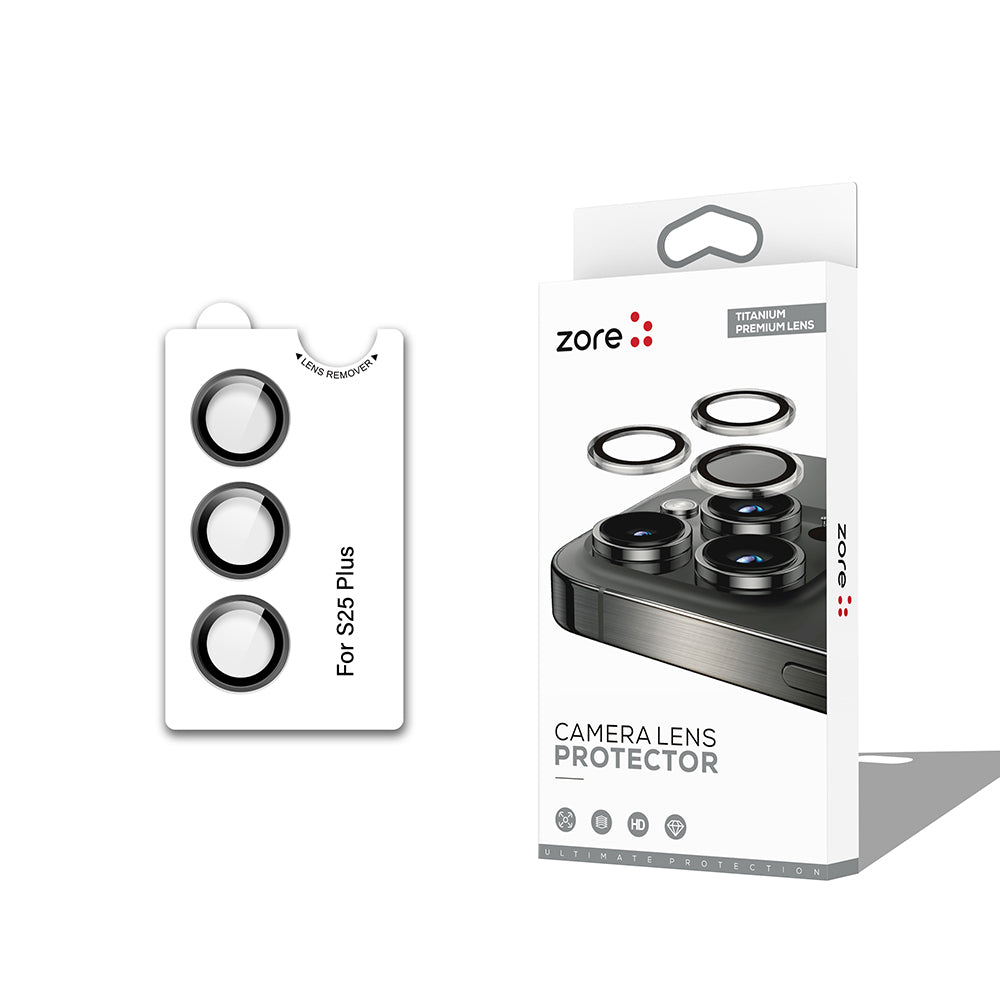 Cepax Galaxy S25 Plus CL-12 Premium Safir Parmak İzi Bırakmayan Anti-Reflective Kamera Lens Koruyucu