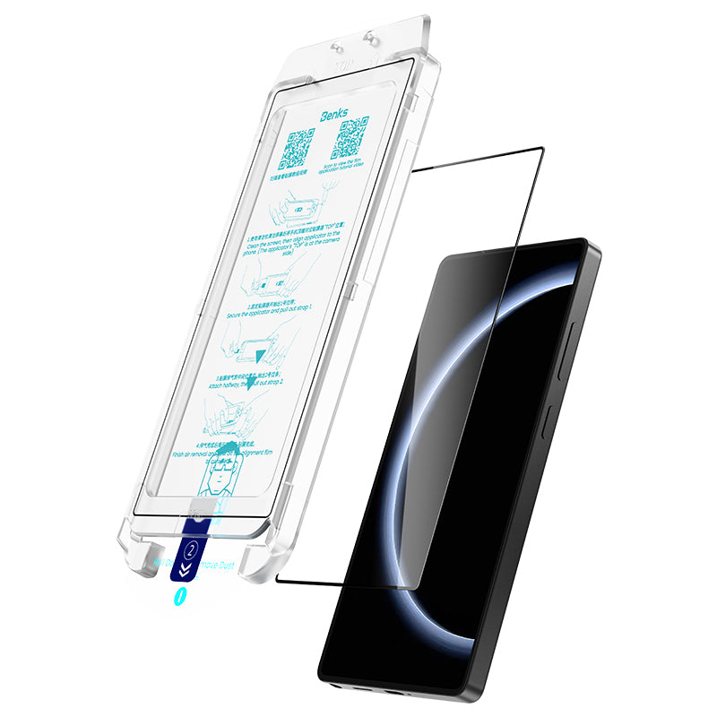 Benks Glass Warrior Galaxy S25 Ultra HD Cam Ekran Koruyucu + Kolay Uygulama Aparatlı