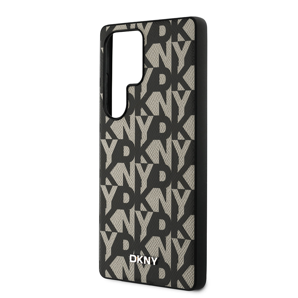 DKNY Galaxy S25 Ultra Orjinal Lisanslı Magsafe 3D Yazılı Grid Pattern Kılıf
