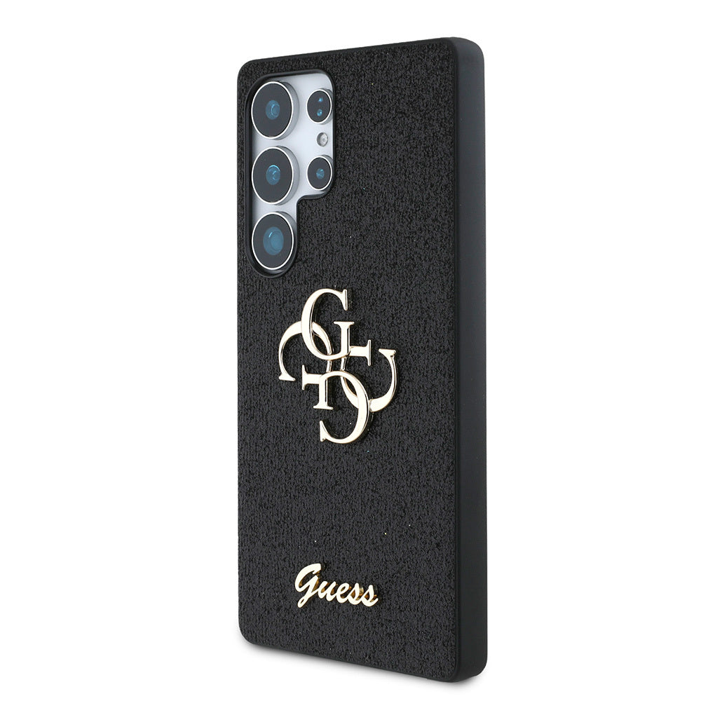Guess Galaxy S25 Ultra Orjinal Lisanslı 4G Büyük Metal Logolu Glitter Kılıf