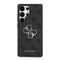 Guess Galaxy S25 Ultra Orjinal Lisanslı PU Deri 4G Desenli Metal Büyük 4G ve Yazı Logolu Kılıf
