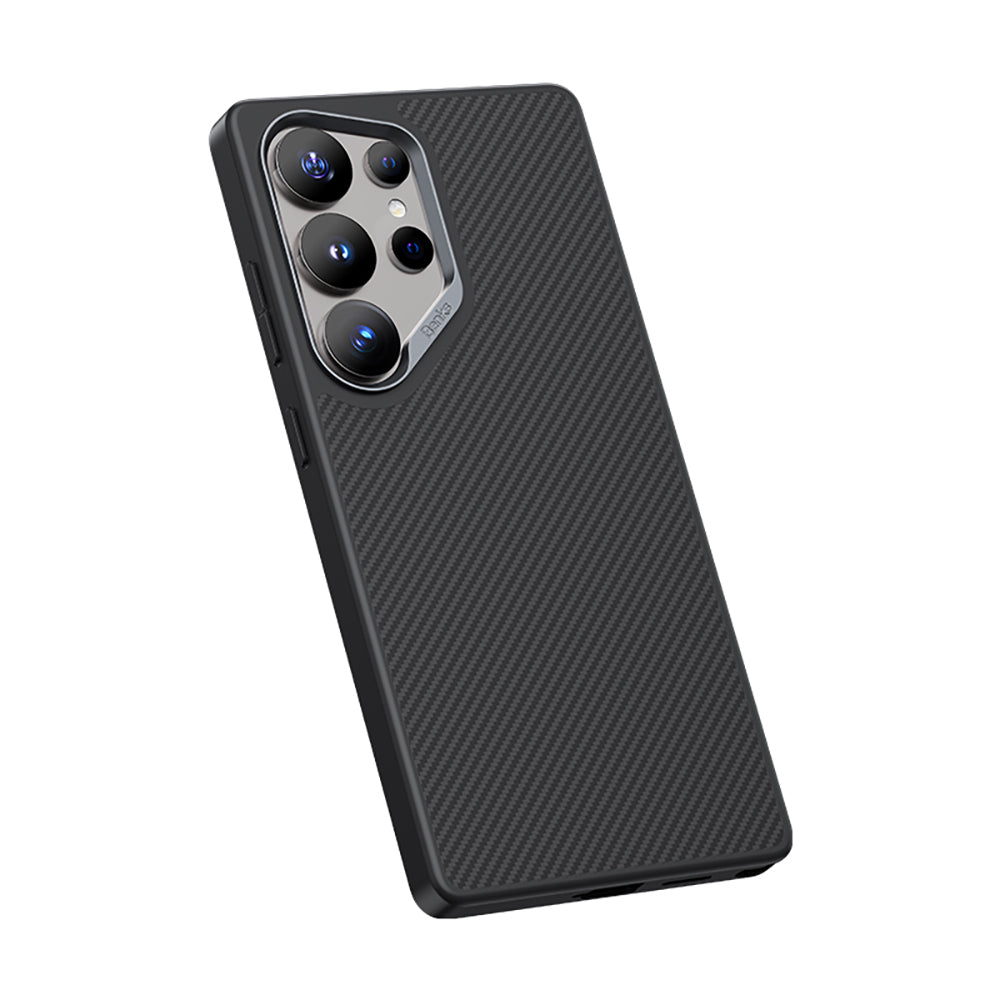 Benks Hybrid ArmorPro 600D Galaxy S25 Ultra Karbon Fiber M-safe Şarj Özellikli Kevlar Kılıf