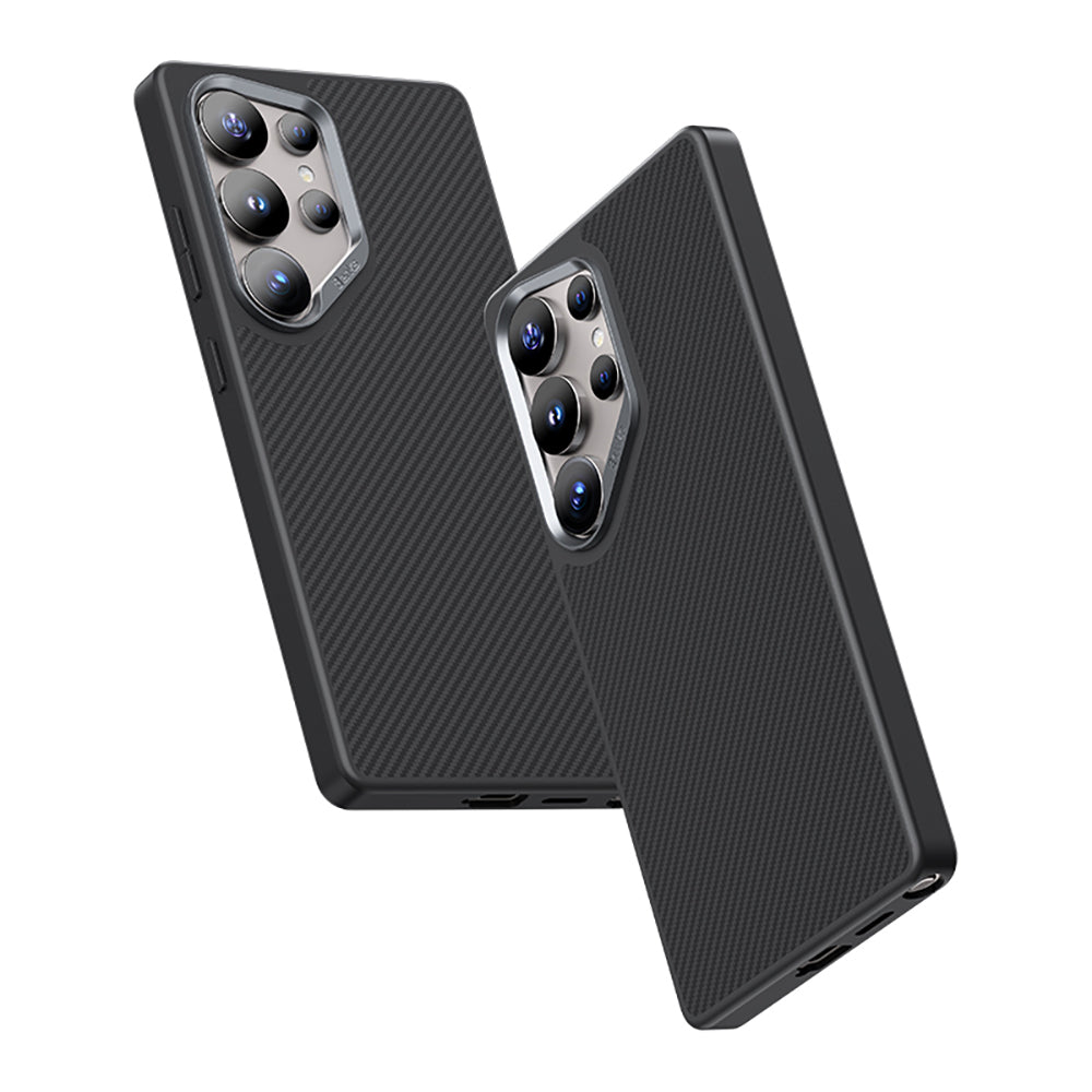 Benks Hybrid ArmorPro 600D Galaxy S25 Ultra Karbon Fiber M-safe Şarj Özellikli Kevlar Kılıf