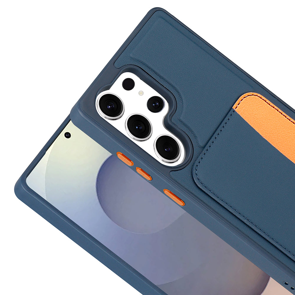 Cepax Galaxy S25 Ultra X-Kart Kartlıklı Silikon Telefon Kılıfı