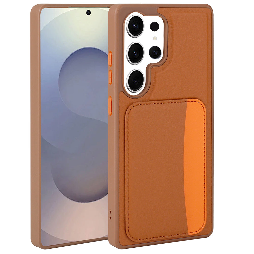 Cepax Galaxy S25 Ultra X-Kart Kartlıklı Silikon Telefon Kılıfı