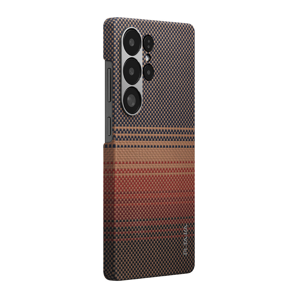 Pitaka Tactile Woven Sunset-Moonrise Serisi Galaxy S25 Ultra Magsafe Aramid Fiber Kılıf