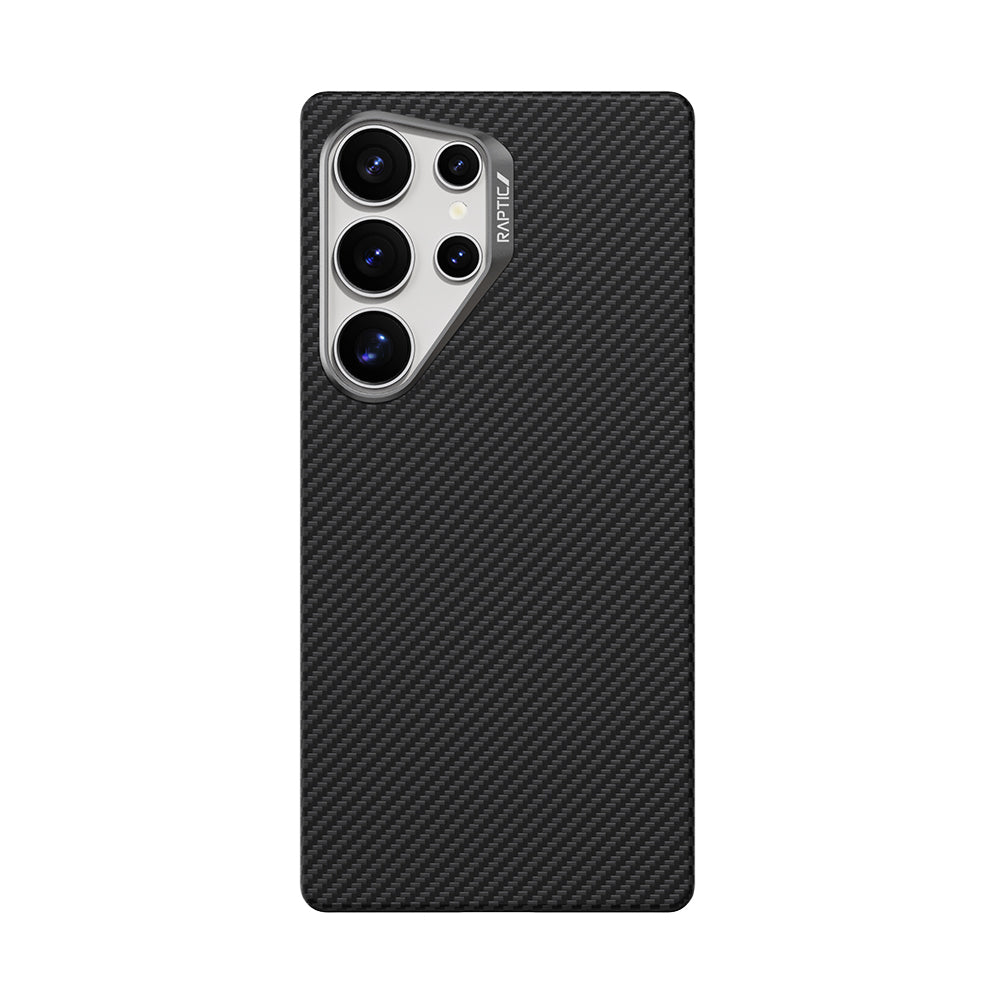 Raptic Aramid Fiber Serisi Galaxy S25 Ultra 600D Metal Kamera Çerçeveli Magsafe Kılıf